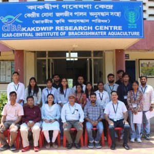 Kakdwip Research Centre (KRC) of ICAR-CIBA organized 15 days in- house training programme as part of student READY programme from 18th April to 2nd May 2025
