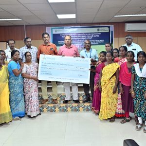 ICAR-Central Institute of Brackishwater Aquaculture, Chennai conducted an awareness-cum-training programme for the scheduled caste families on Asian Seabass seed production